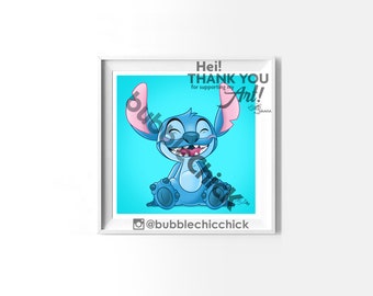 Lol Stitch Art Print