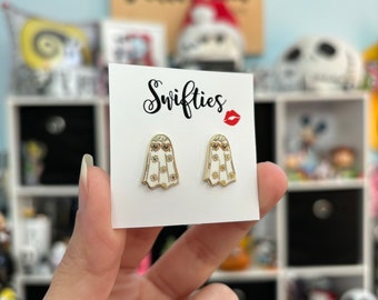 Swiftie Earrings Ghost Earrings Spooky Earrings Taylor Inspired Earrings