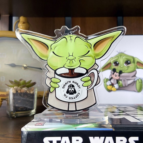 St*r Wars 'Baby Yoda  Cup of Coffee' Enamel Pin - Distinct Pins