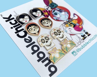 Boucles d'oreilles inspirées de Disney Boucles d'oreilles Edna Mode Boucles d'oreilles Miguel Boucles d'oreilles Sugar Skull Boucles d'oreilles Mulan Boucles d'oreilles Coco Boucles d'oreilles peigne