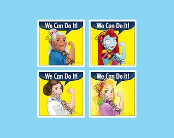 We Can Do It! Riveter Character Sticker - 3" Vinyl