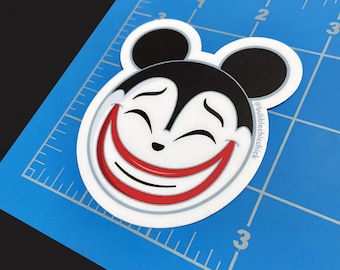 Nightmare Before Christmas Teddy Sticker: Spooky Halloween Vinyl Decal