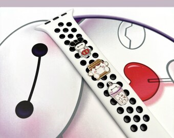 Baymax Watch Charm: Enamel Boba Tea, S'more, Mickey Charms