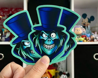 Haunted Mansion Sticker | Ghost Sticker | Halloween Sticker | Spooky Sticker | Hat Box Ghost Sticker | Hatbox Ghost Sticker