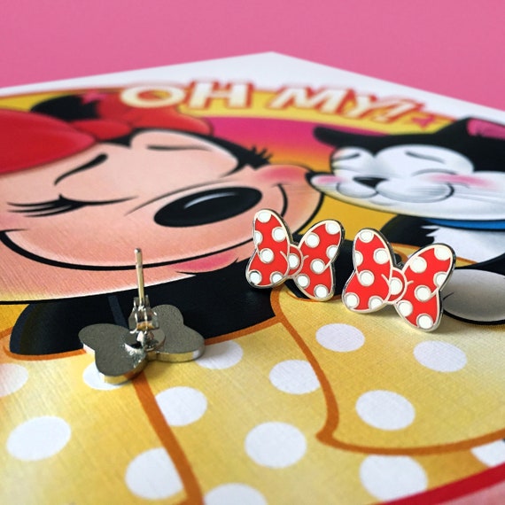 Minnie mouse hotsell bow earrings