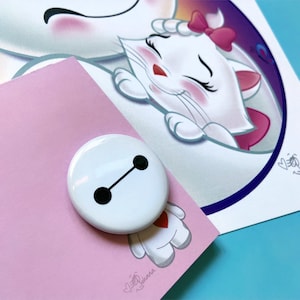 1.5” Baymax Magnet or Pin Baymax Pin Baymax Button