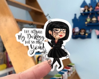 Edna Mode Clear Sticker: The Incredibles, Inspirational Quote