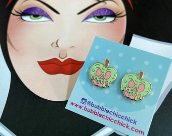 Evil Apple Earrings Poison Apple Earrings