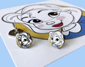 Belle Sketch Earrings Belle Earrings Animator's Style Earrings Sketch Earrings Disney Earrings Animator's Edition Tiana Pocahontas