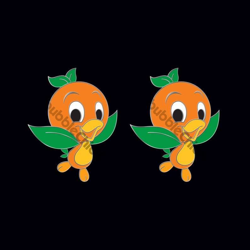 Orange Bird Earrings Disney Earrings Florida Orange Bird Earrings Tropical Serenade in the Magic Kingdom New Earrings Disney Stud Earrings image 1