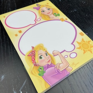 5”x7” 75 Sheet NOT Sticky Notepad Rapunzel Notepad Tangles Notepad Disney Princess Notepad Riveter Notepad
