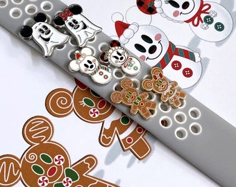 Watch Charms Holiday Watch Charms Mickey Snowman Watch Charm Mickey Gingerbread Watch Charm Minnie Gingerbread Watch Charm Ghost Watch Charm