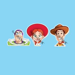 Toy Story Portrait Aufkleber Jessie Aufkleber Woody Aufkleber Buzz Lightjahre Aufkleber