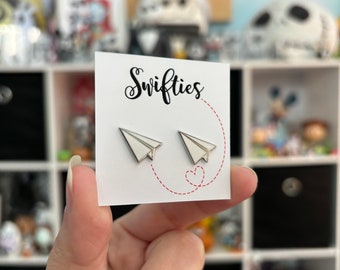 Swiftie Earrings Paper Airplane Earrings Swift Inspired Earrings Taylor Inspired Earrings