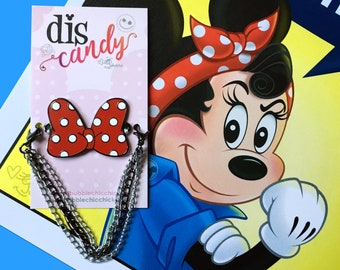 Minnie Mouse Red Bow Bracelet: Rock the Dots Charm