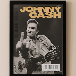 Johnny Cash Wall Print Digital