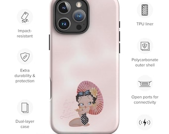 Betty Boop A Licious iPhone Case - Retro Cartoon Girl Tough Cover iPhone 11 12 13 14 15 16