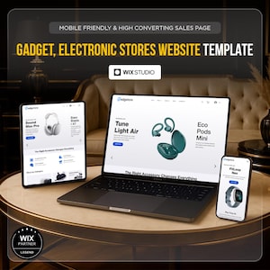 Wix Studio Ecommerce Template: Online Store Design for Gadgets