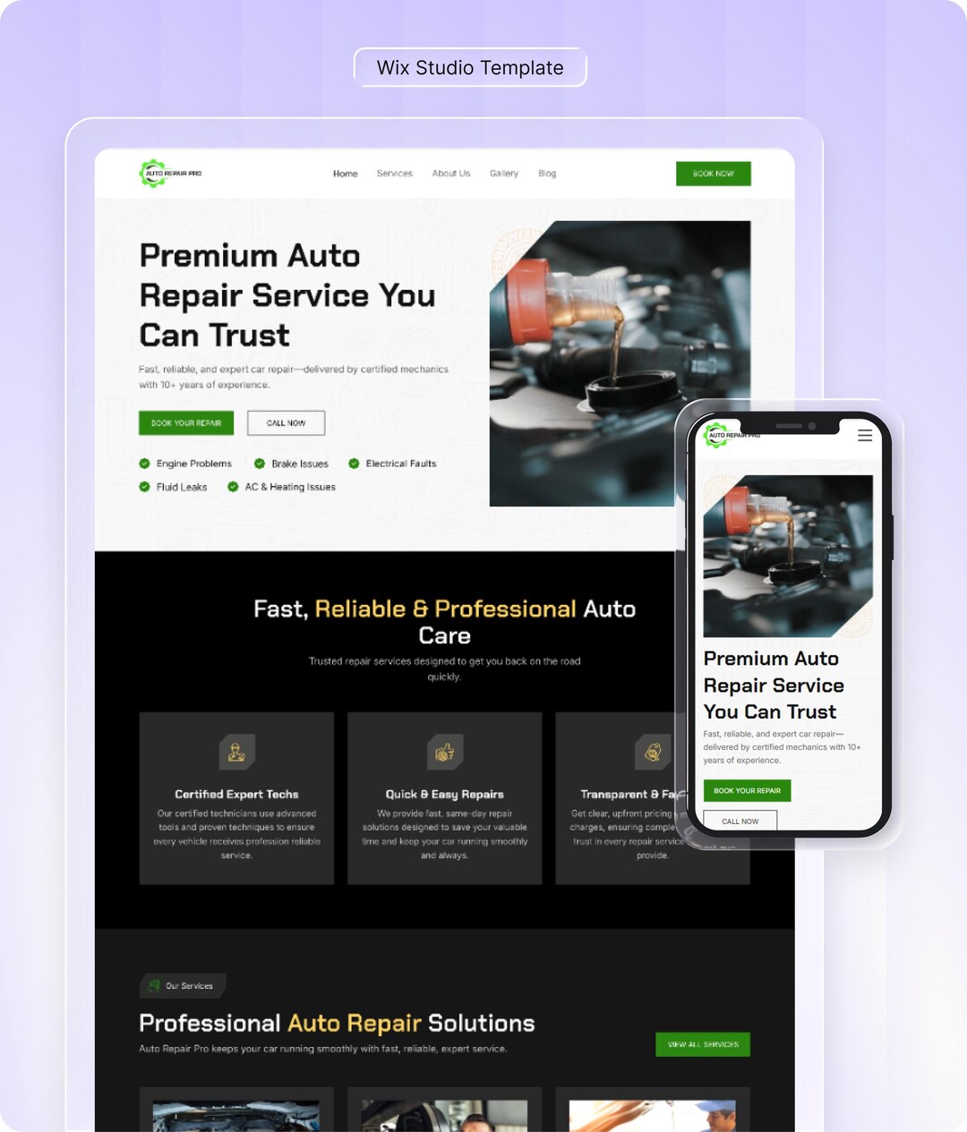 Wix Template for Car Rental, Sales, Transportation | High Converting ...