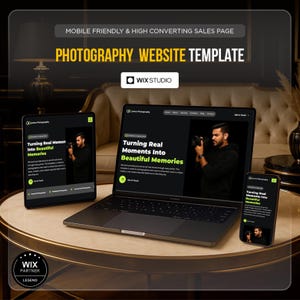 Photography Website Template Wix Studio | Wix website template | Photographer Website | Editorial Photography Website