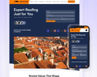 Wix Vorlage für Dachdecker & Dachdecker | Dachdeckerwebsite | Hoch Konvertierende Website | Dachkern von Wix Studio