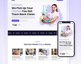 Wix Template For Cleaning Service, Houseworks, Family Tasks, Household Chores | High Converting Cleaning Landing Page by Wix Studio