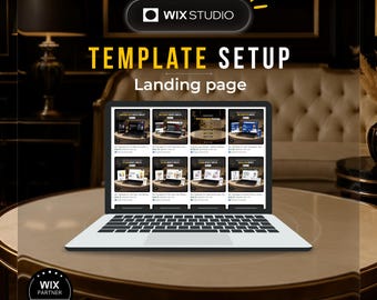 Wix Studio Website Template Setup and Customization | Landing Page