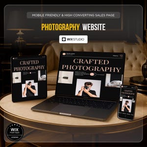 Photography Website Template Wix Studio | Website Template for Photographers | Clean Wix Studio Website Design | Modern Photographer Website