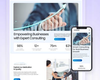 Wix Template For Coach, Consulting, Consulting firm, Financial advisor, Tax | High Converting Website | Biz Empower by Wix Studio
