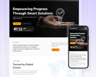 Wix Template For Financial Advisor, SAAS, Consultant, Corporate,Business Services | High Converting Website | Auditpro Website by Wix Studio