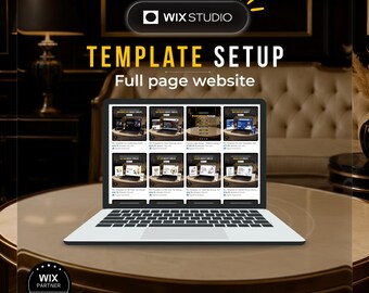 Wix Studio Website Template Setup and Customization | Full Website ( Up to 8 Pages)