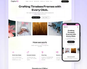 Wix Studio Photography Website Template: Modern Portfolio Design