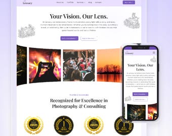 Wix Studio Photography Website Template: Modern Portfolio Theme