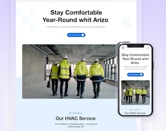 Wix Template For HVAC, Heating & Cooling Business, Air Conditioning Template | High Converting Website | Airzo Website by Wix Studio