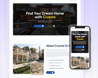 Wix Template For Real Estate, Property Listing, Realtor, Home/house Websites | High Converting Website | Civesta Website by Wix Studio