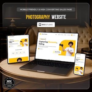 Wix Studio Photography Website Template: Minimalist Portfolio Design
