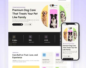 Wix Template For Pet Care, Pet Sitting, Dog Sitting | High Converting Pet Care Landing Page By Wix Studio