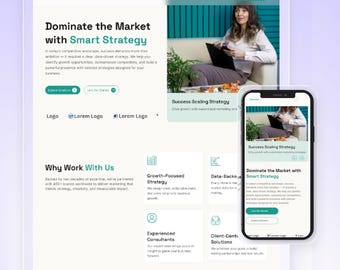 Wix Template For Consulting firm, Coach, Consulting, Financial advisor, Tax | High Converting Website | Groviax by Wix Studio