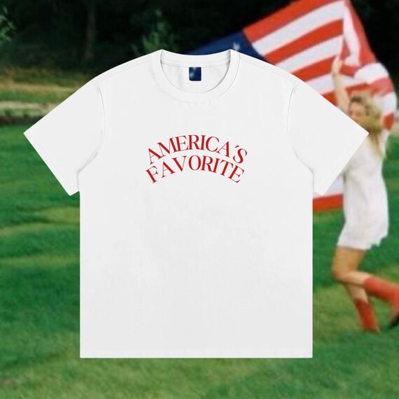 Americas Favorite 4th of July Boyfriend Tee Graphic USA Shirt Main
