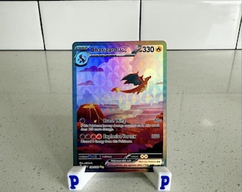 Charizard 151 Textured Holographic Pokemon Proxy Replica Card