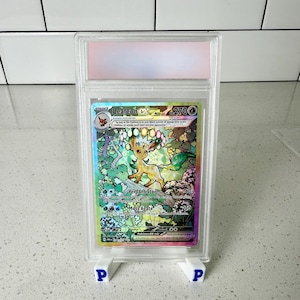Textured Leafeon EX Prismatic Full Art Graded 10 Holographic pokemon proxy