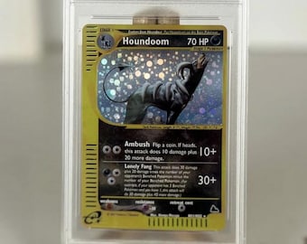 Houndoom Skyridge Betygsatt 10 Holografisk Pokémon-proxy