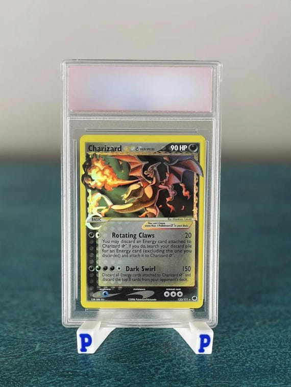 Gold Star Charizard Graded 10 Holographic Pokemon Proxy Replica Card - Etsy