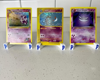 Gengar Klassiskt Set med 3 Holografiska Pokémon Proxy Replica Kort