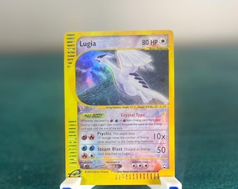 Crystal Lugia Skyridge Holografisk Pokémon Proxy Replica Kort