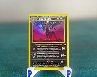 Houndoom Neo Holografisk Pokémon Proxy Replica Kort