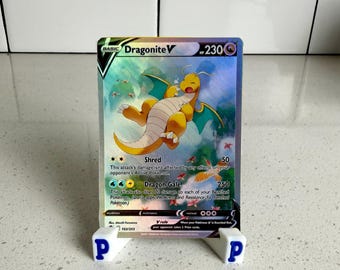 Dragonite V Holograficzna replika karty Pokemon Proxy
