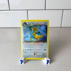 Dark Dragonite Team Rocket Heroes Holographic Pokemon Proxy Replica Card