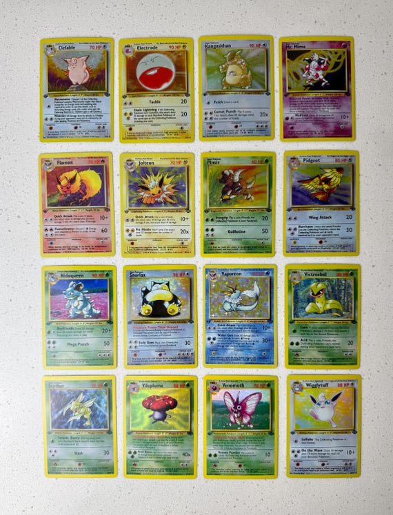 pokemon cards jungle set list 1st Edition (64/64) Complete 1999 [MP-DMG] Uncommon Card Type Pokemon Jungle Card Prices |