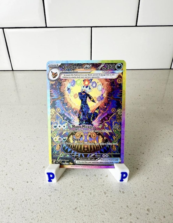 sunbreon pokemon card Umbreon ex Sunbreon Textured Holographic Pokemon Proxy Replica Card